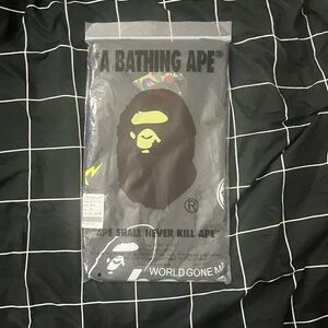 Bape Black and White Logo Tee